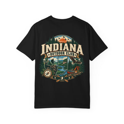 Indiana Outdoor Club Unisex Comfort Color 1717 Streetwear Graphic Tee
