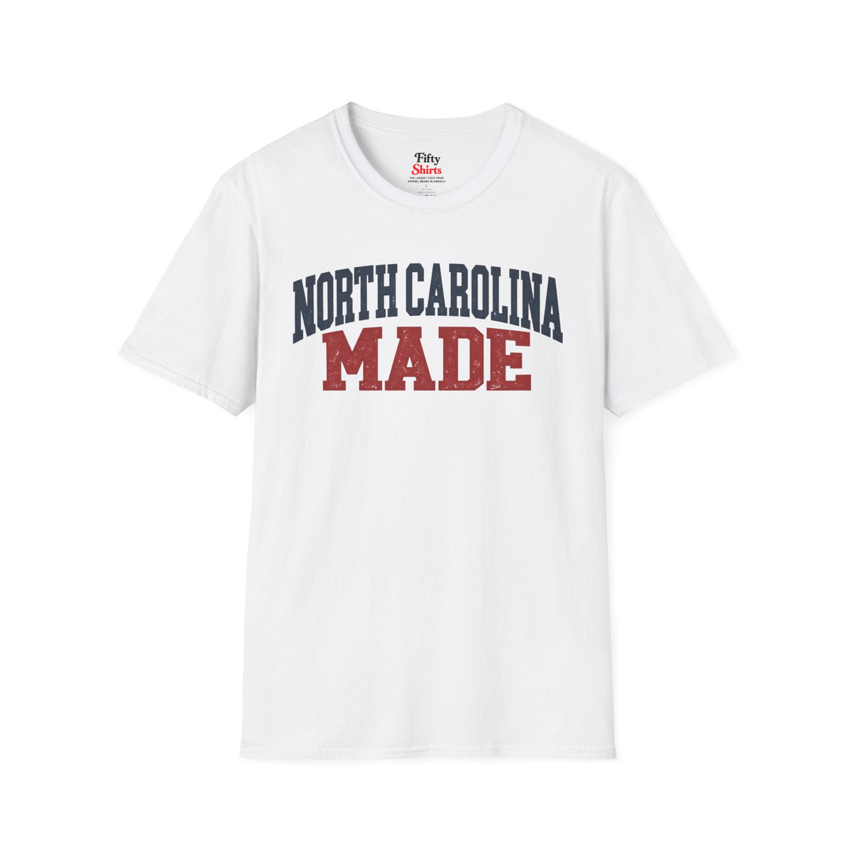 North Carolina Made Unisex Softstyle T Shirt State Name Graphic Tee