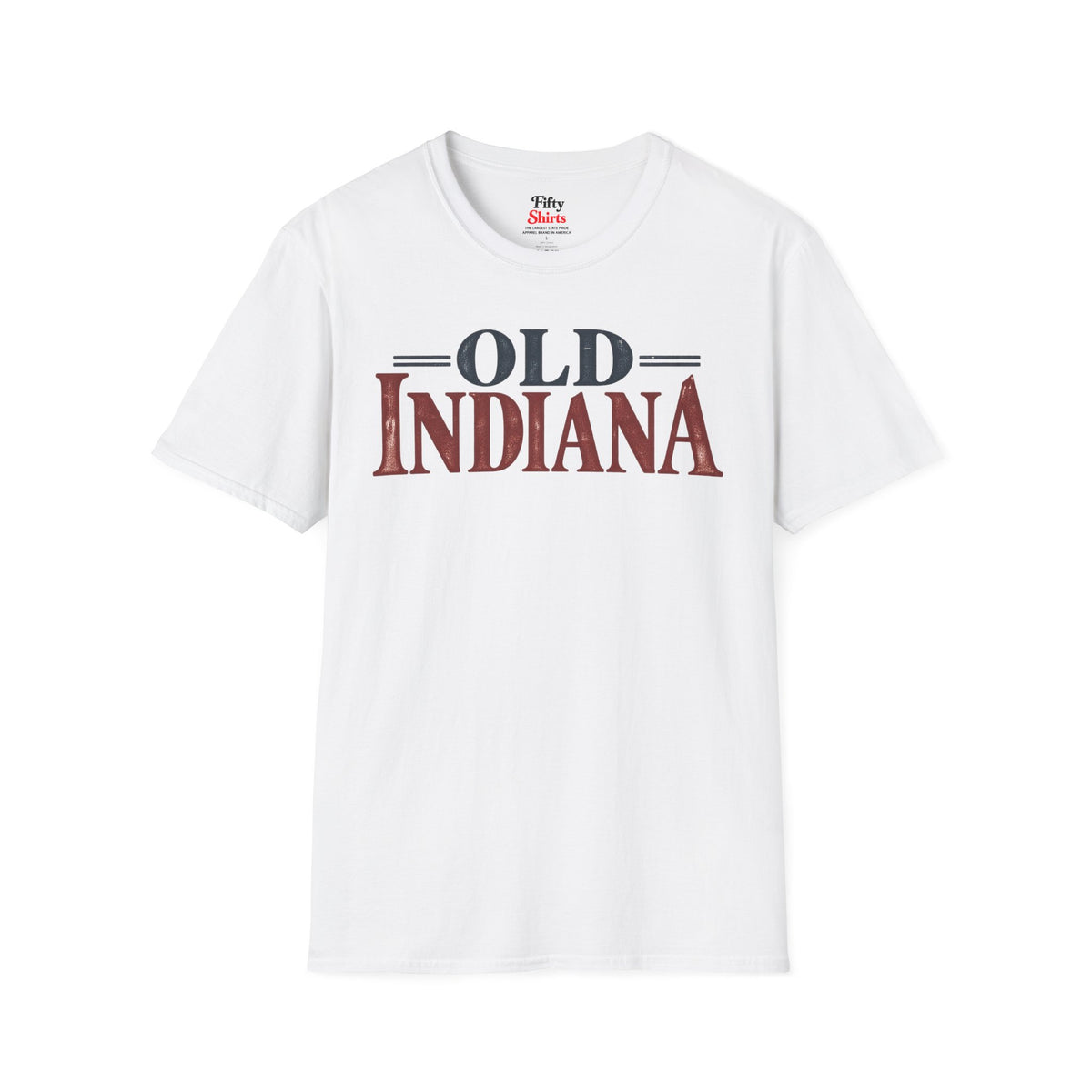 Old Indiana Unisex Softstyle T Shirt State Name Graphic Tee