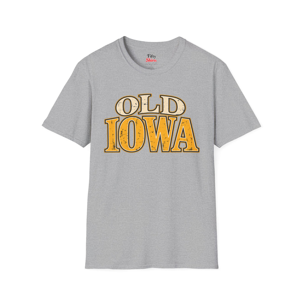 Old Iowa Unisex Softstyle T Shirt State Name Graphic Tee
