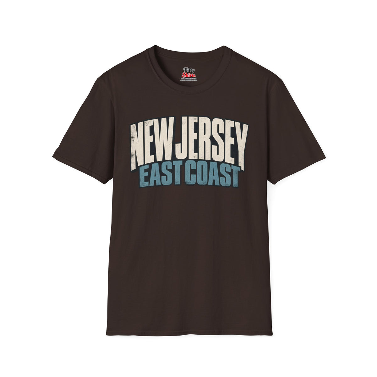 New Jersey East Coast Unisex Softstyle T Shirt State Name Graphic Tee