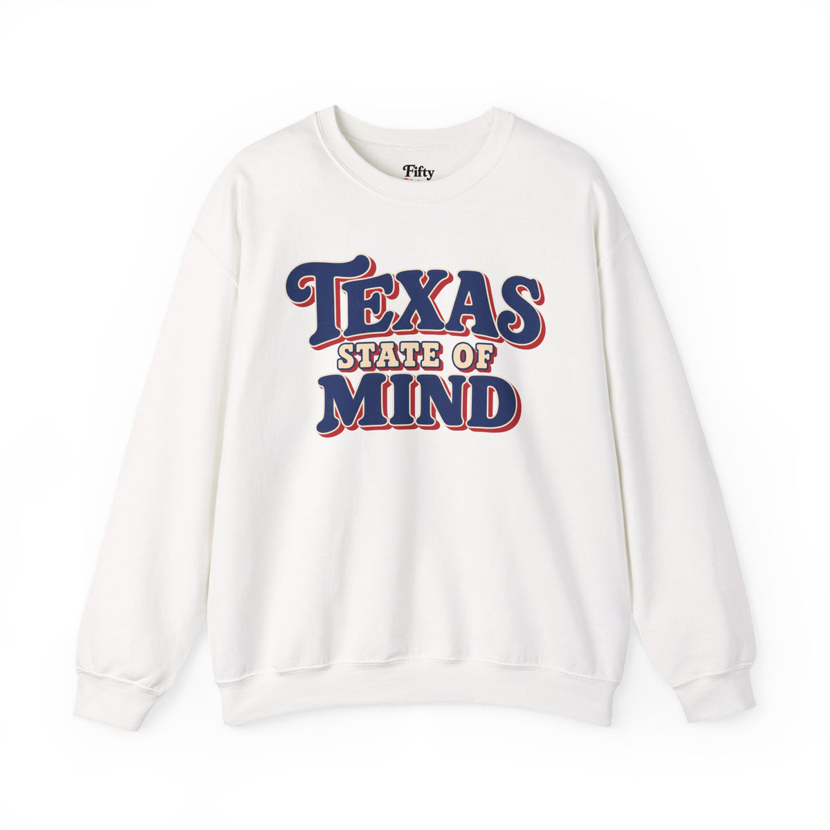 Texas State Of Mind Unisex Crewneck Sweatshirt State Name Graphic