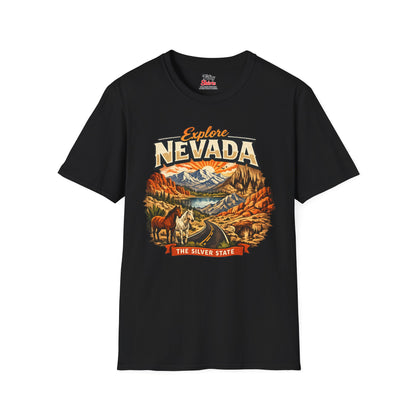 Explore Nevada Unisex Softstyle T Shirt State Pride Graphic Tee Collections FS03