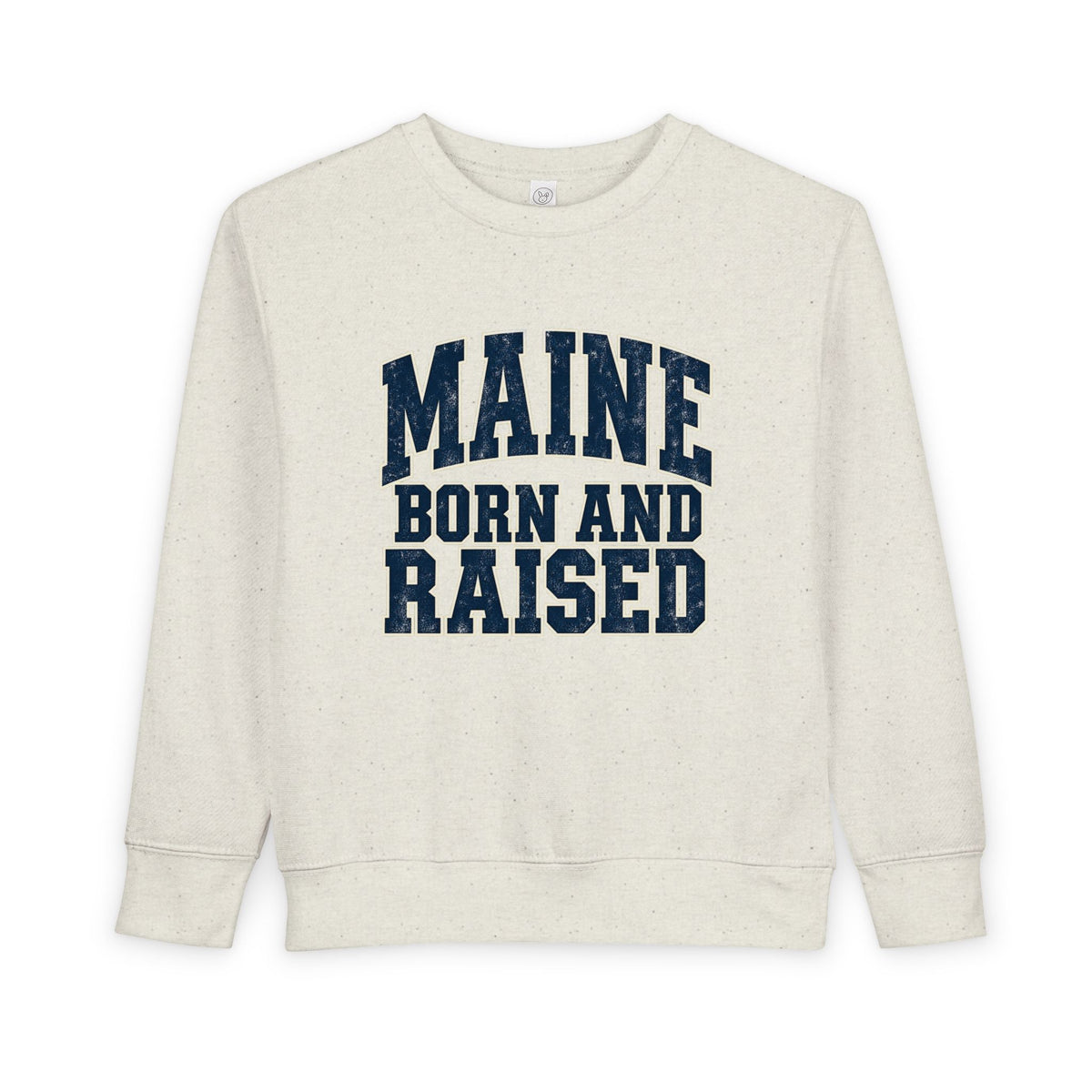 Maine Born and Raised Bold Athletic Unisex Toddler Sweatshirt