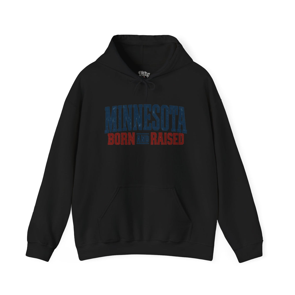 Minnesota Born and Raised Rustic Americana Unisex Hoodie Graphic