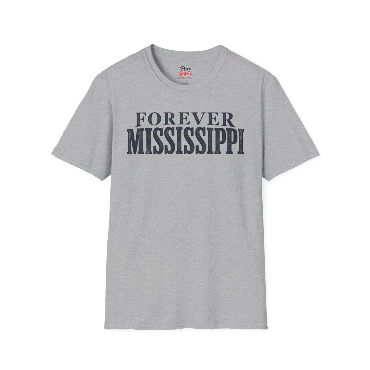 Forever Mississippi Unisex Softstyle T Shirt State Name Graphic Tee
