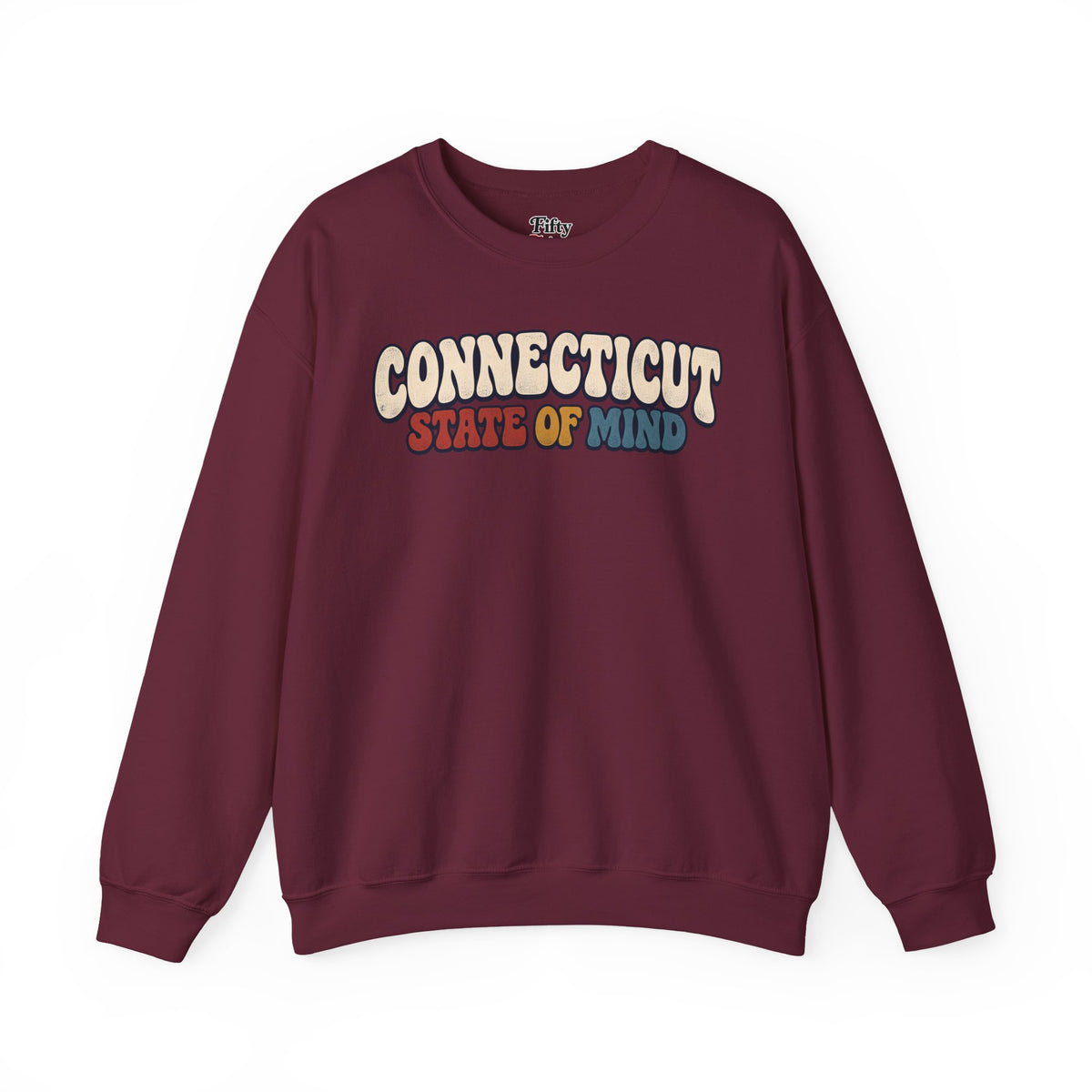 Connecticut State of Mind Unisex Crewneck Sweatshirt State Name Graphic