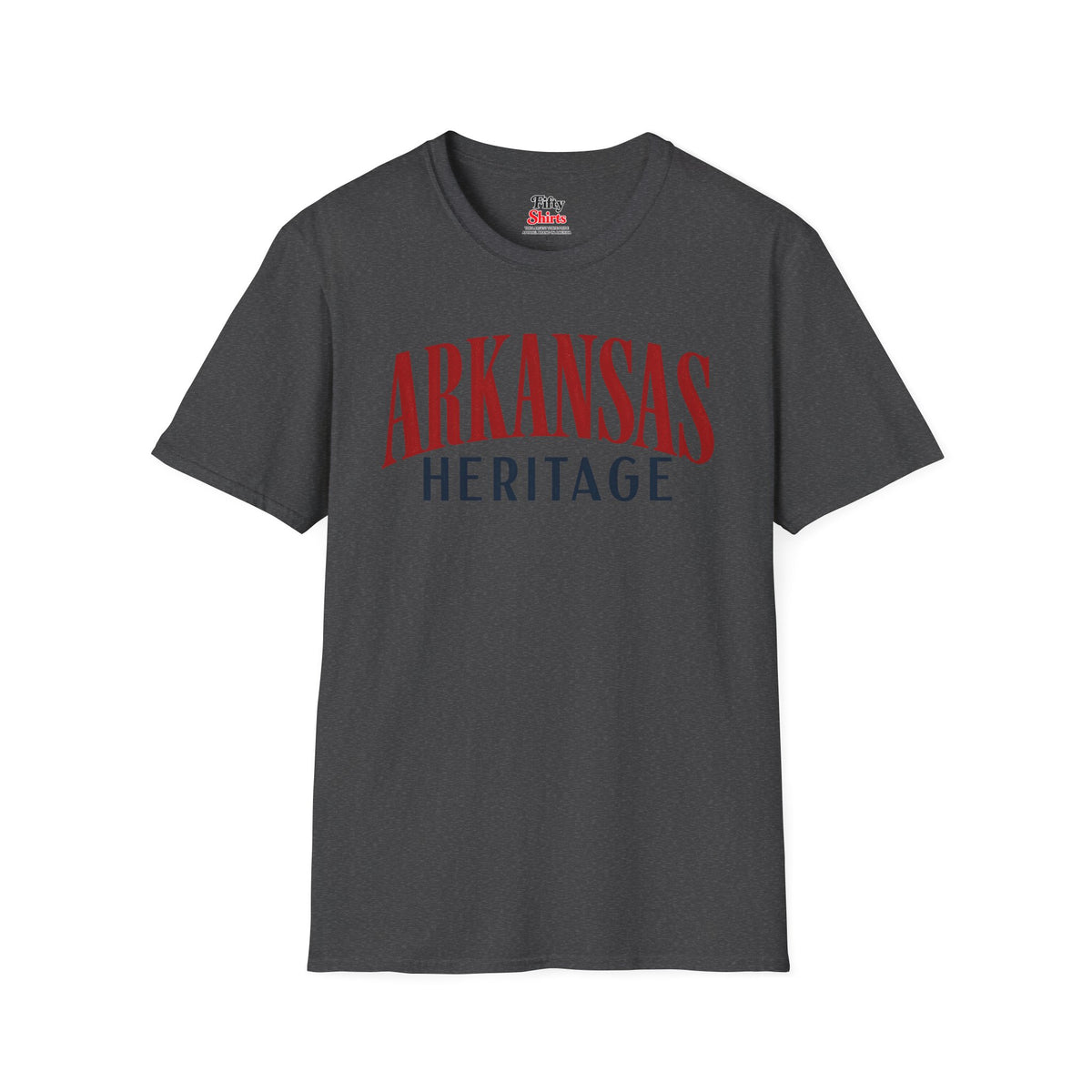 Arkansas Heritage Unisex Softstyle T Shirt State Name Graphic Tee