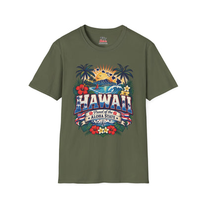 Hawaii State Pride Unisex Softstyle T Shirt State Pride Graphic Tee Collections FS03