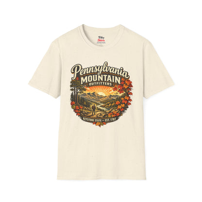 Pennsylvania Mountain Outfitters Unisex Softstyle T Shirt State Pride Graphic Tee Collections FS03