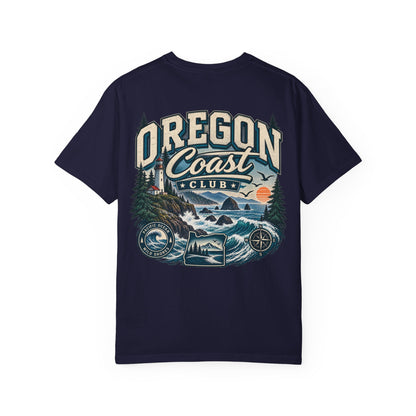 Oregon Coast Club Unisex Comfort Color 1717 Streetwear Graphic Tee