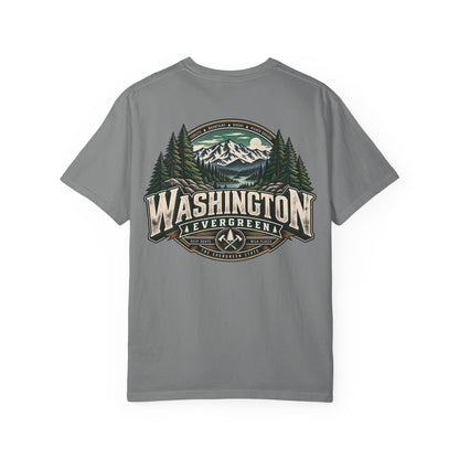 Washington Evergreen Unisex Comfort Color 1717 Streetwear Graphic Tee