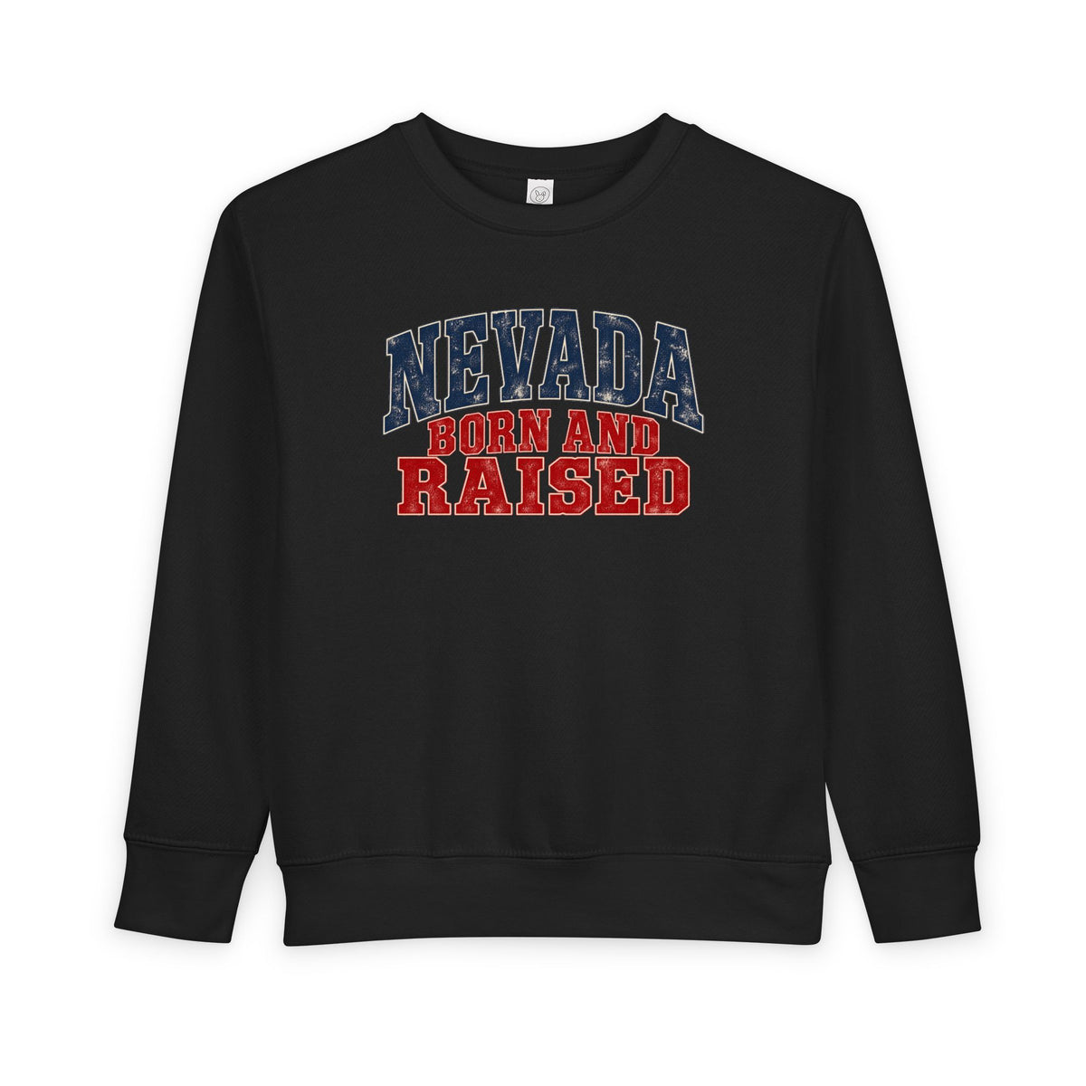 Nevada Born and Raised Desert Heritage Unisex Toddler Sweatshirt