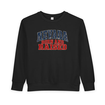 Nevada Born and Raised Desert Heritage Unisex Toddler Sweatshirt