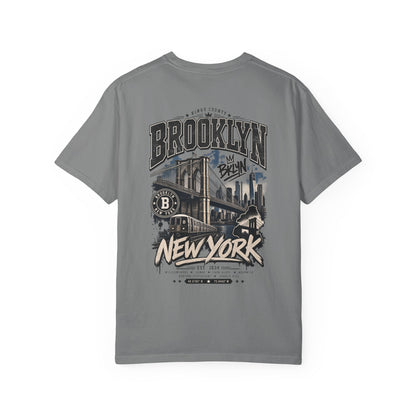 Brooklyn New York Unisex Comfort Color 1717 Streetwear Graphic Tee