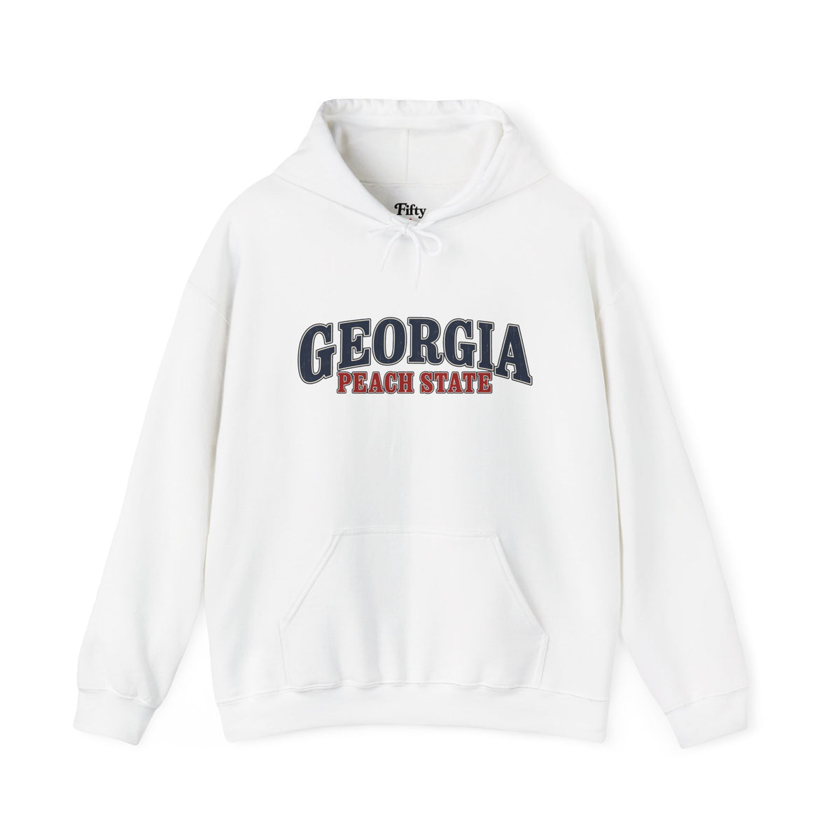 Georgia Peach State Unisex Hoodie State Name Graphic