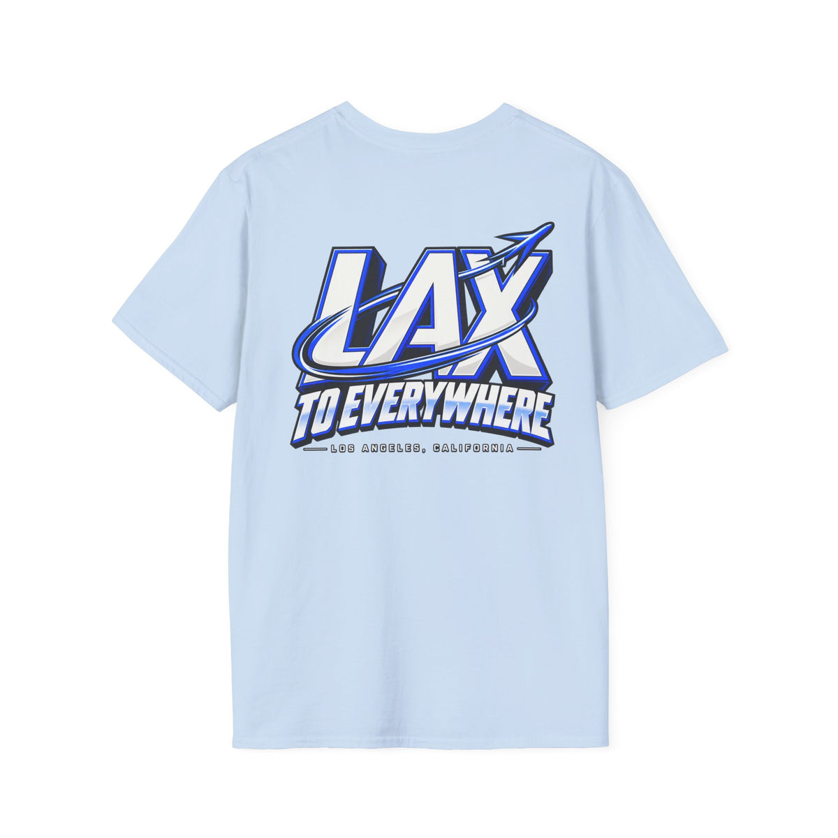 Lax To Everywhere Los Angeles Unisex Softstyle Graphic Tee