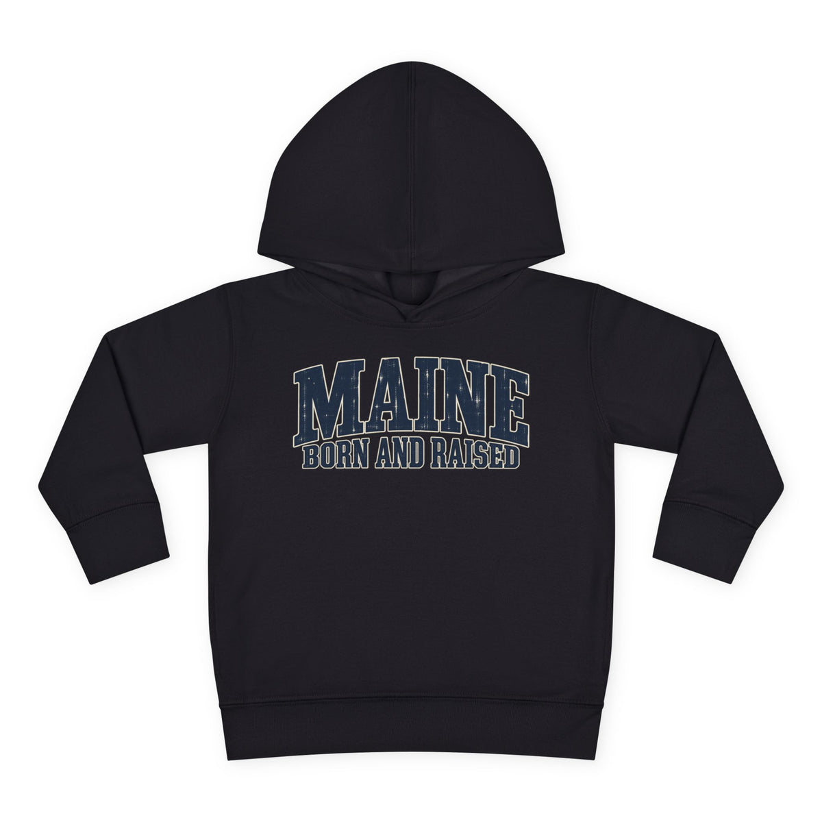 Maine Born and Raised Coastal Heritage Unisex Toddler Pullover Fleece Hoodie