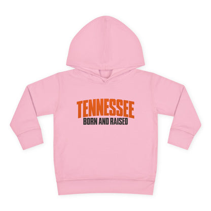 Tennessee Born and Raised Modern Southern Streetwear Unisex Toddler Pullover Fleece Hoodie