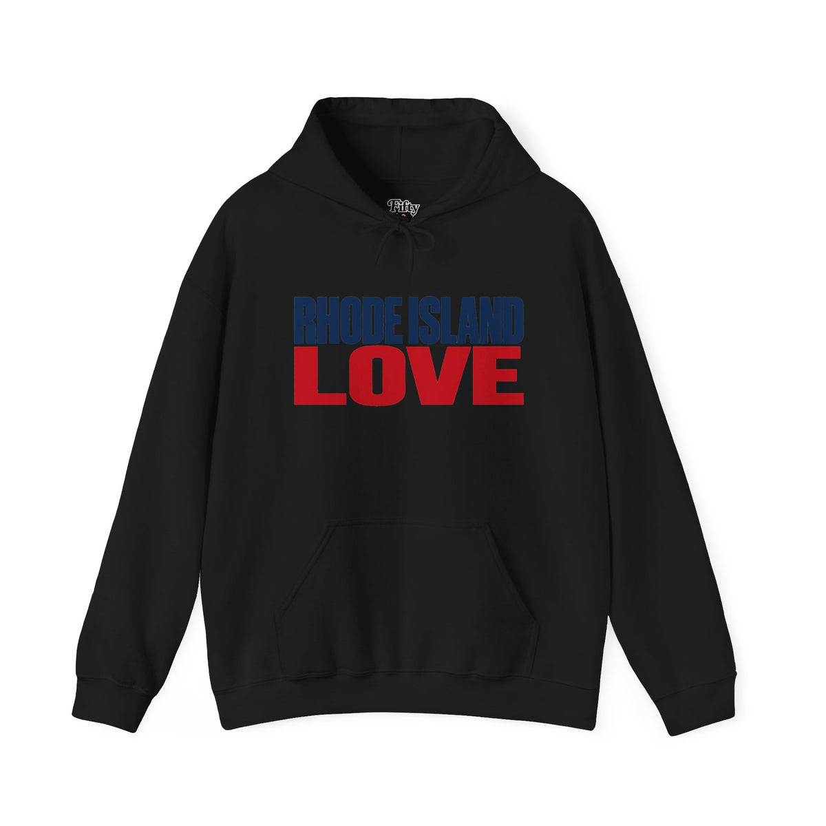 Rhode Island Love Unisex Hoodie State Name Graphic