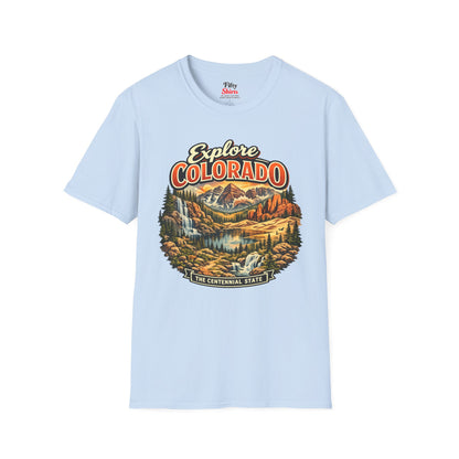 Explore Colorado Unisex Softstyle T Shirt State Pride Graphic Tee Collections FS03