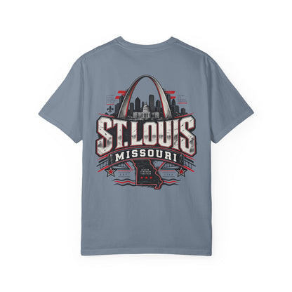 St. Louis Missouri Unisex Comfort Color 1717 Streetwear Graphic Tee