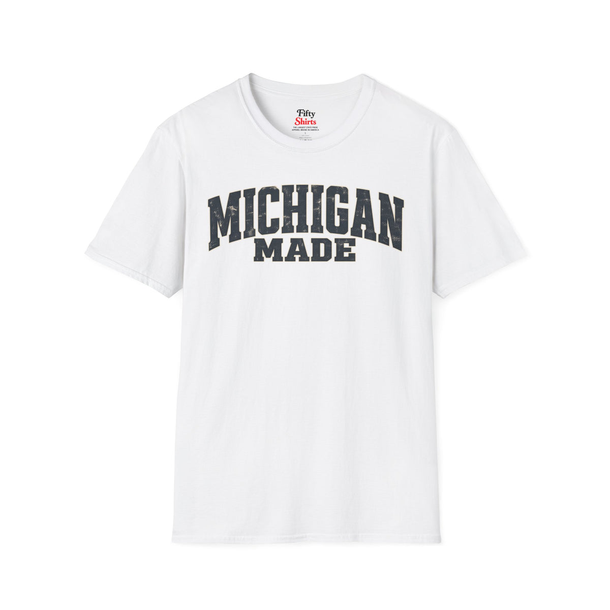 Michigan Made Unisex Softstyle T Shirt State Name Graphic Tee