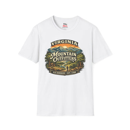 Virginia Mountain Outfitters Unisex Softstyle T Shirt State Pride Graphic Tee Collections FS03
