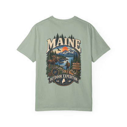 Maine Outdoor Expedition Unisex Comfort Color 1717 Streetwear Graphic Tee