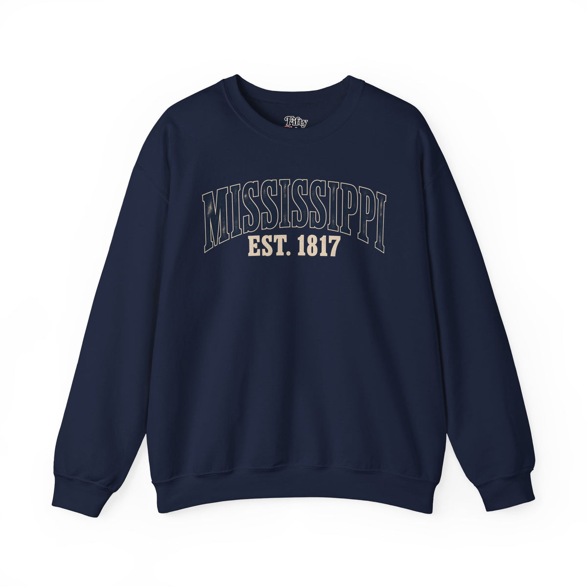 Mississippi Est 1817 Unisex Crewneck Sweatshirt State Name Graphic