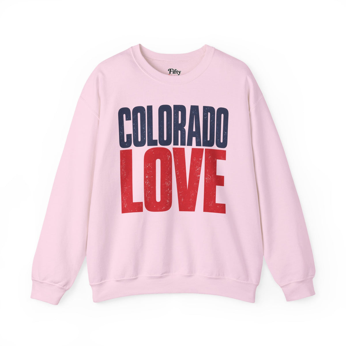 Colorado Love Unisex Crewneck Sweatshirt State Name Graphic