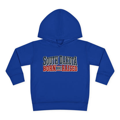 South Dakota Born and Raised Vintage Americana Unisex Toddler Pullover Fleece Hoodie