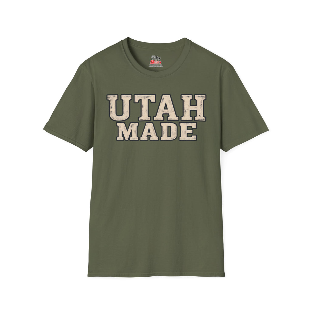 Utah Made Unisex Softstyle T Shirt State Name Graphic Tee