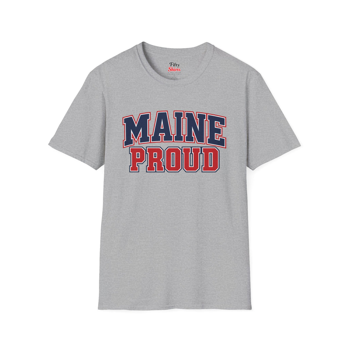 Maine Proud Unisex Softstyle T Shirt State Name Graphic Tee