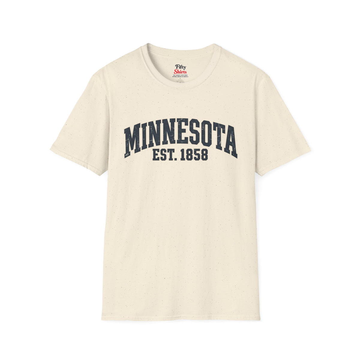 Minnesota Est 1858 Unisex Softstyle T Shirt State Name Graphic Tee