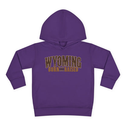 Wyoming Born and Raised Premium Ranch Heritage Unisex Toddler Pullover Fleece Hoodie