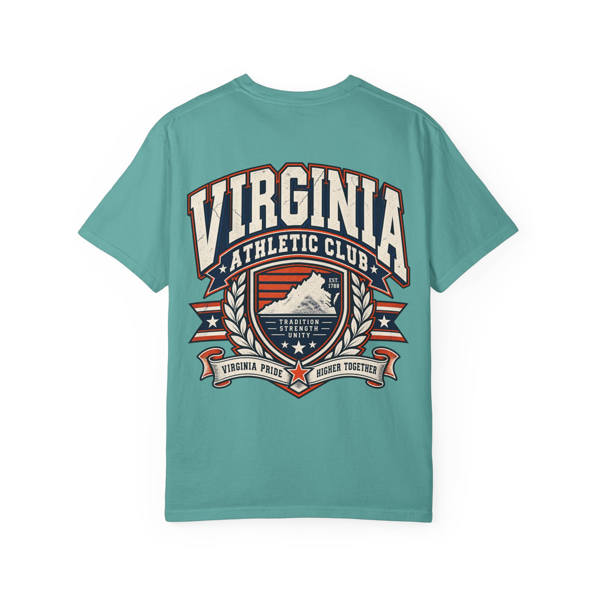 Virginia Athletic Club Unisex Comfort Color 1717 Streetwear Graphic Tee