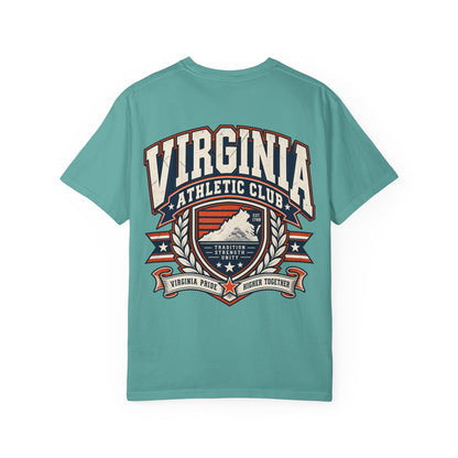 Virginia Athletic Club Unisex Comfort Color 1717 Streetwear Graphic Tee