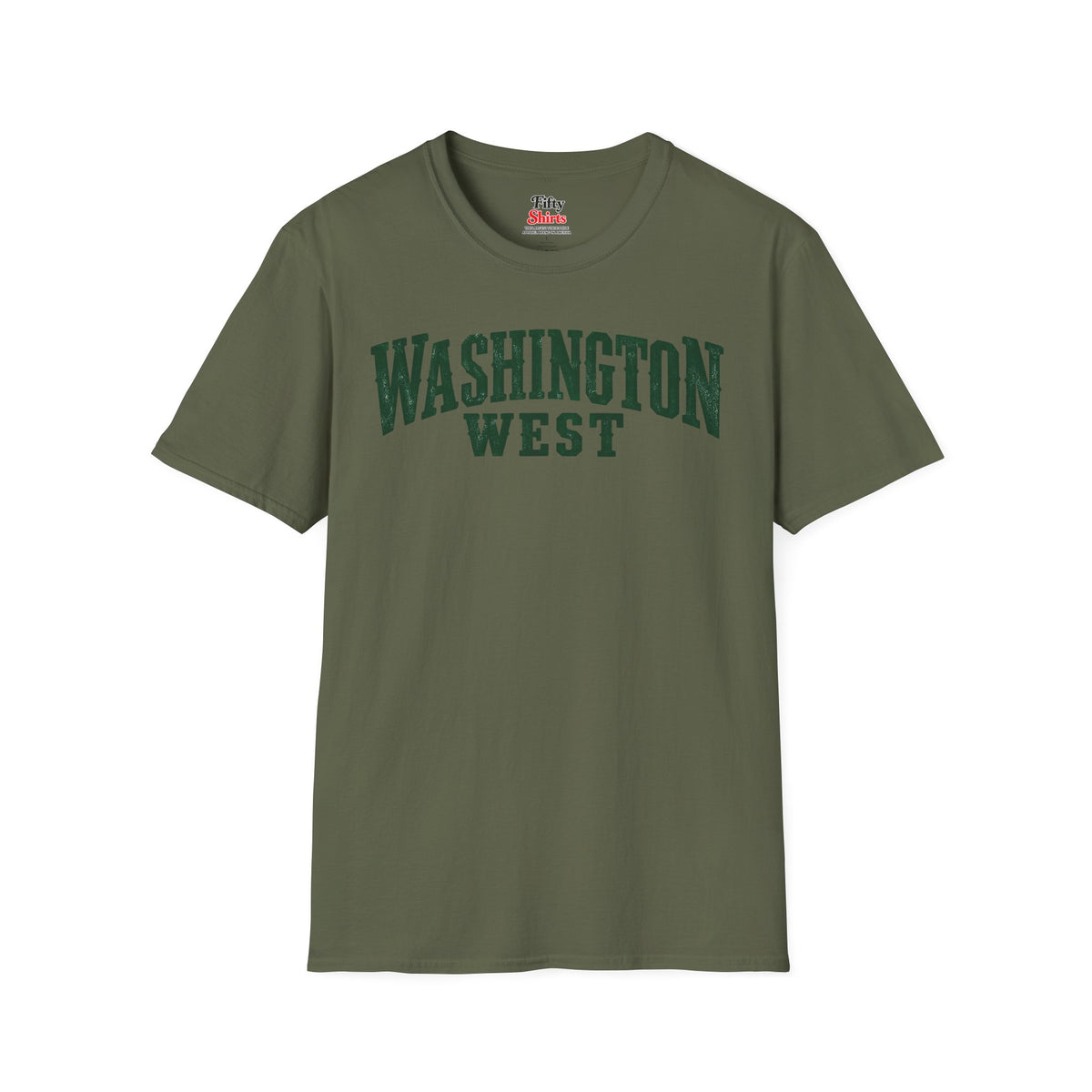 Washington West Unisex Softstyle T Shirt State Name Graphic Tee