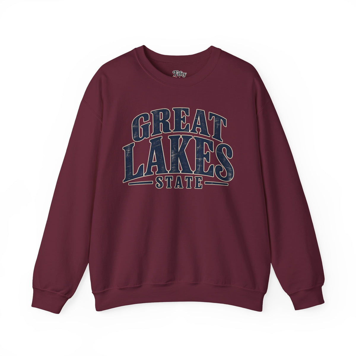 Michigan Great Lakes State Unisex Crewneck Sweatshirt State Name Graphic