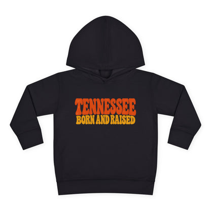 Tennessee Born and Raised Retro 1970s Unisex Toddler Pullover Fleece Hoodie