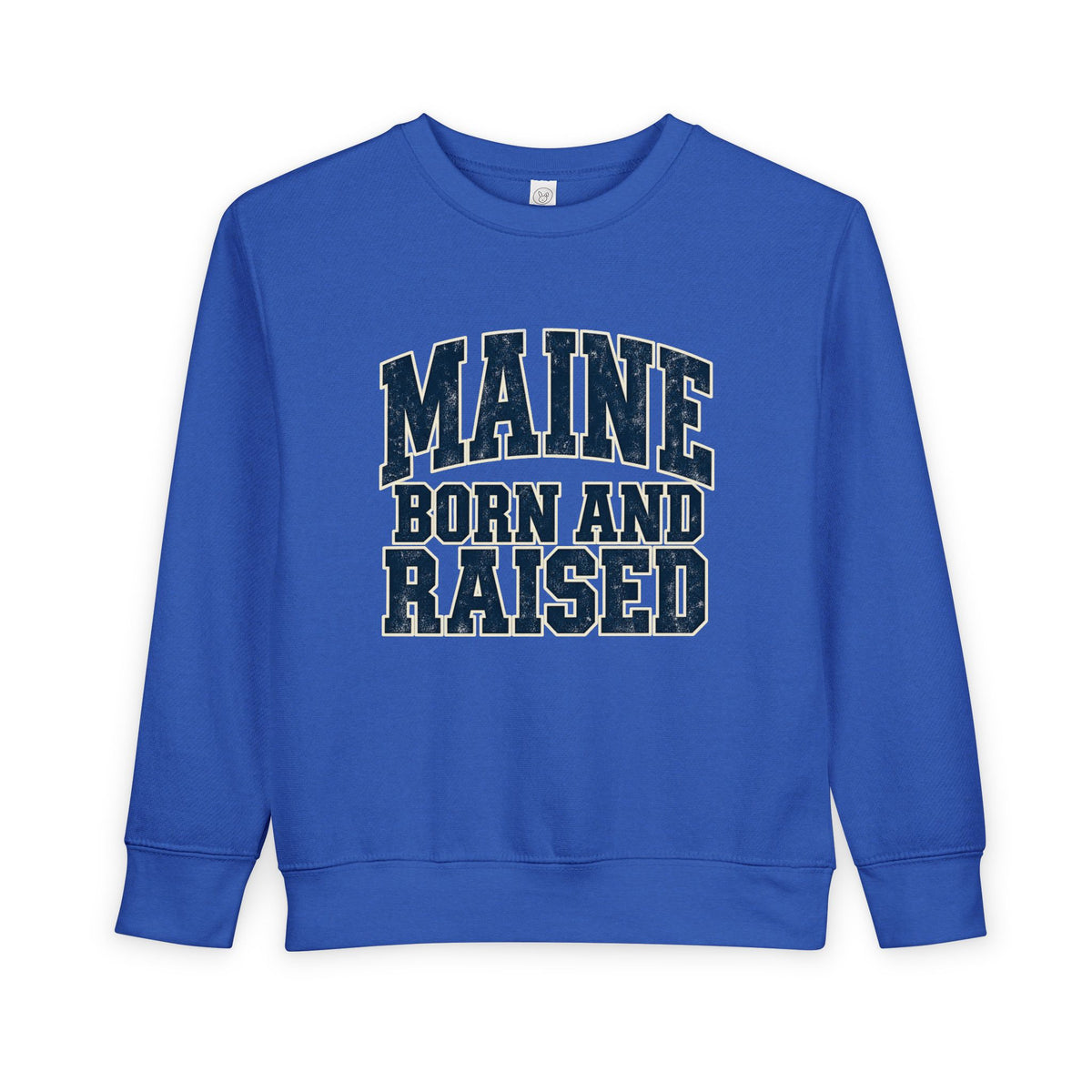 Maine Born and Raised Bold Athletic Unisex Toddler Sweatshirt