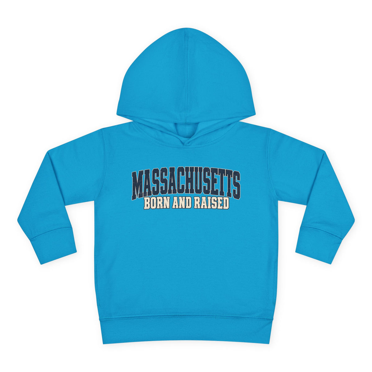 Massachusetts Born and Raised Rugged Heritage Unisex Toddler Pullover Fleece Hoodie