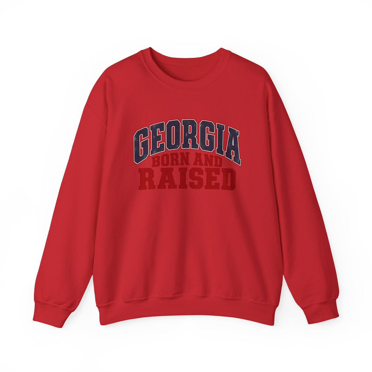Georgia Born and Raised Rustic Southern Unisex Sweatshirt Graphic