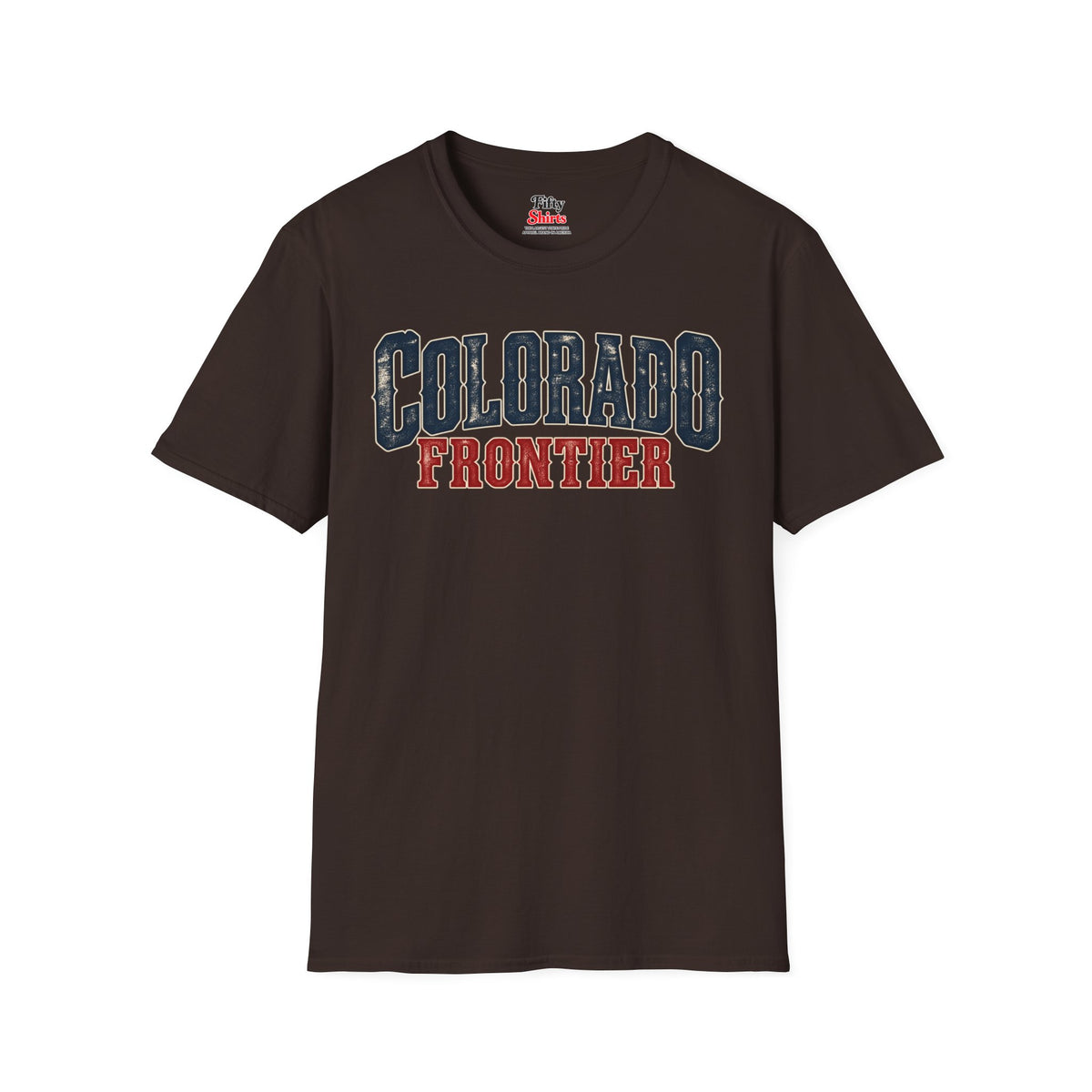 Colorado Frontier  Unisex Softstyle T Shirt State Name Graphic Tee