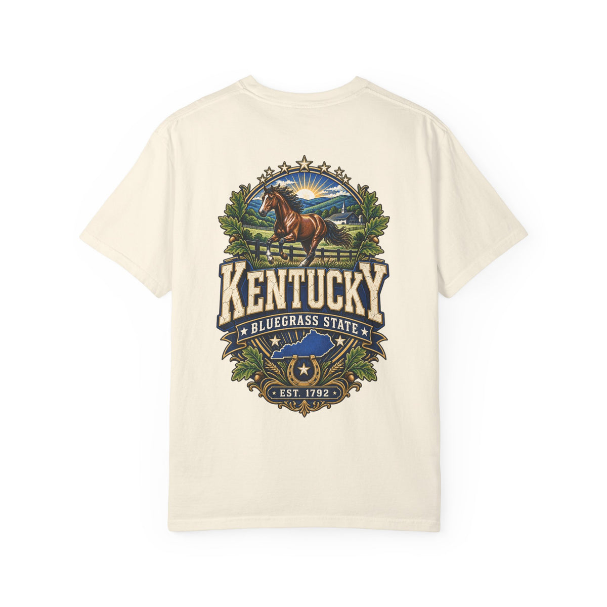 Kentucky Bluegrass Legacy Unisex Comfort Color 1717 Streetwear Graphic Tee