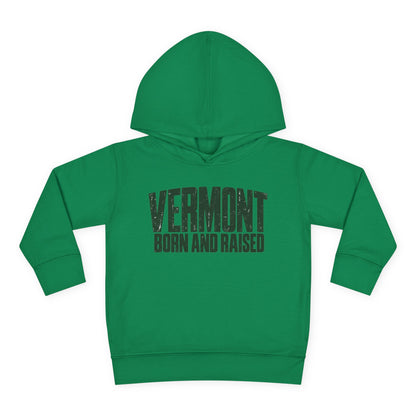 Vermont Born and Raised Modern New England Streetwear Unisex Toddler Pullover Fleece Hoodie