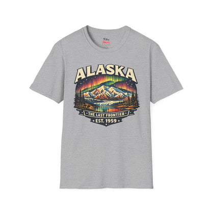 Alaska Northern Lights Unisex Softstyle T Shirt State Pride Graphic Tee Collections FS03