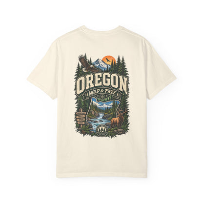 Oregon Wild & Free Unisex Comfort Color 1717 Streetwear Graphic Tee