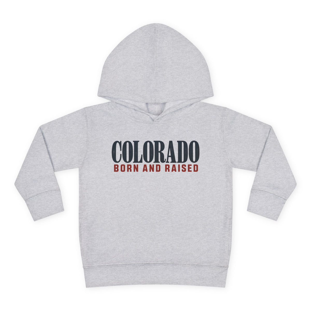 Colorado Born and Raised Premium Mountain Lifestyle Unisex Toddler Pullover Fleece Hoodie